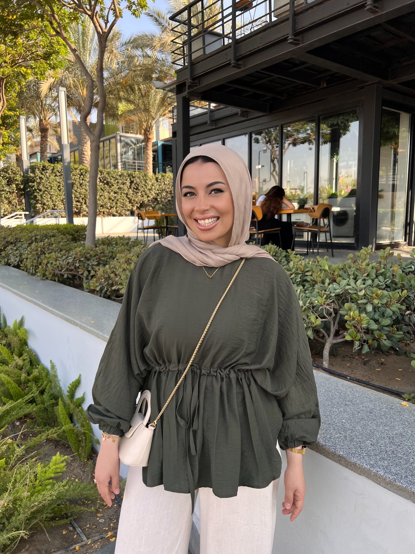 ELLIE BLOUSE DARK GREEN