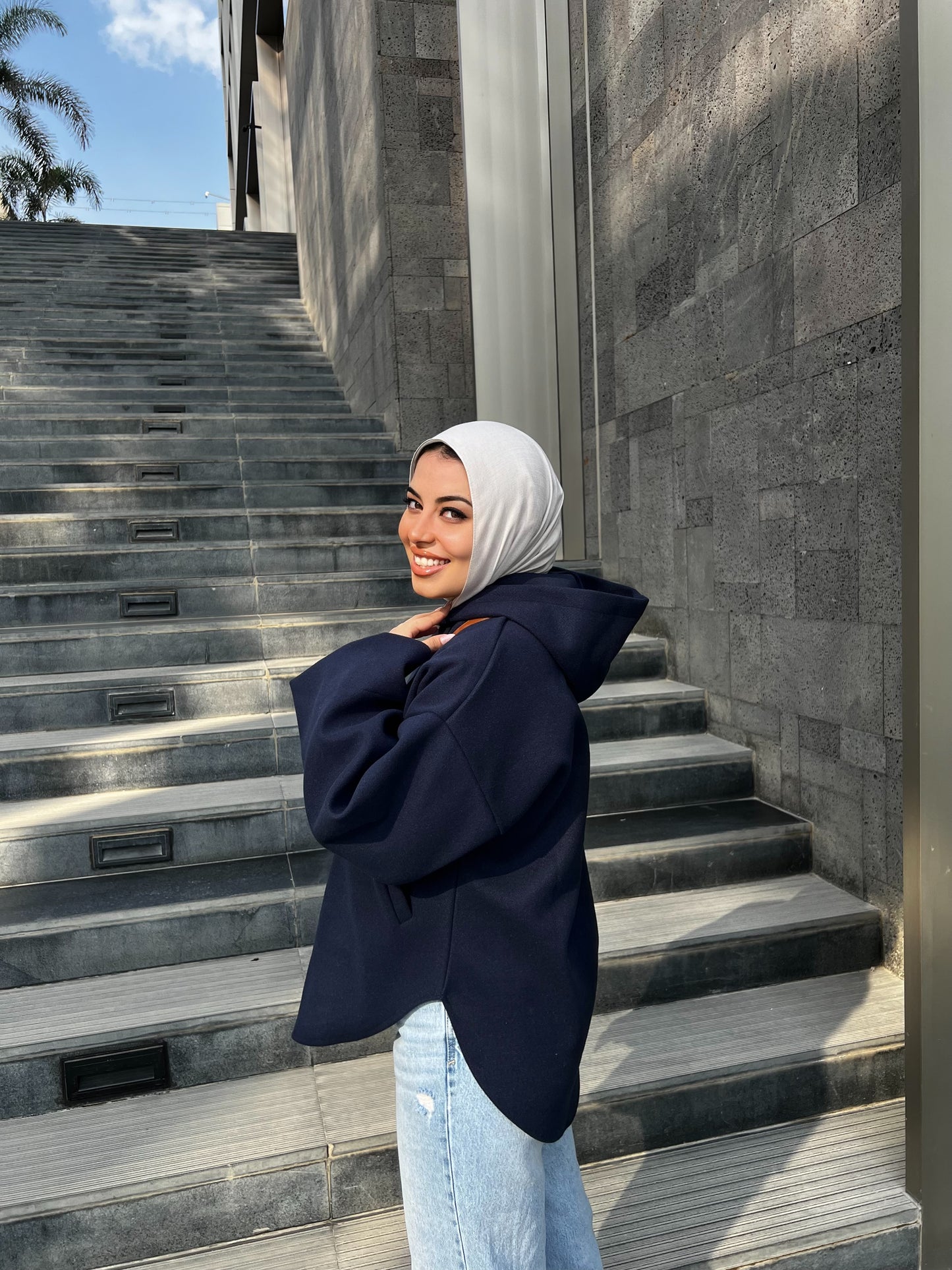 EMELIE TOP NAVY BLUE