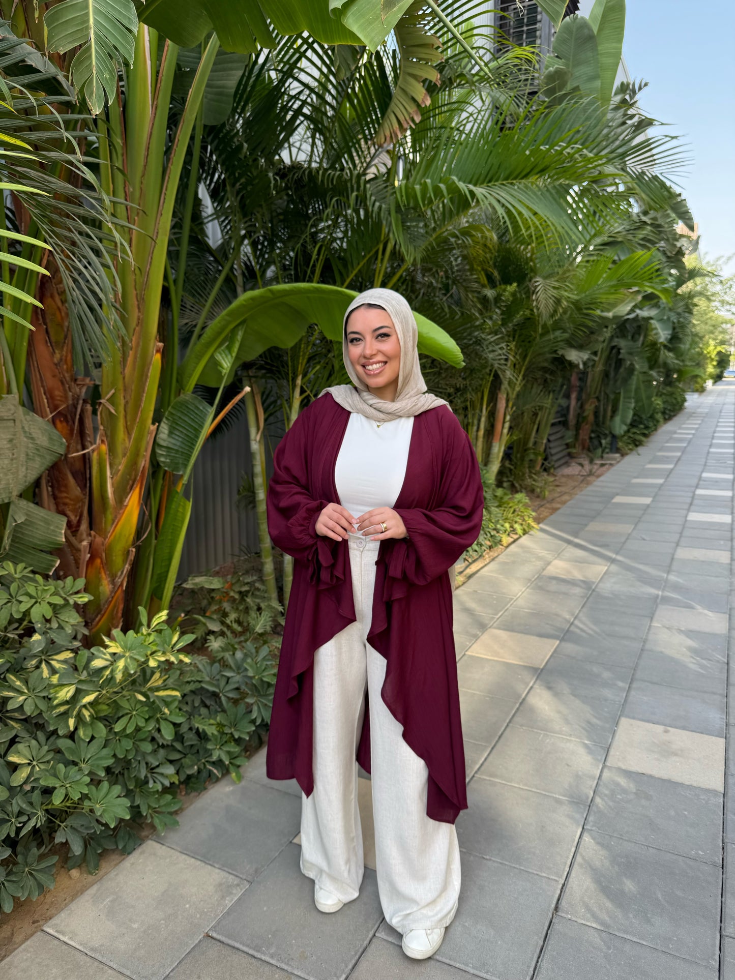 ARIA CARDIGAN BURGUNDY