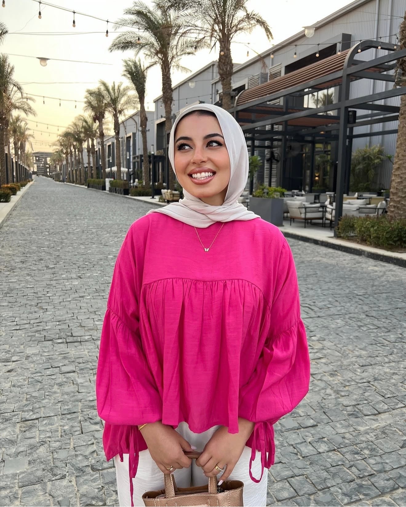 MIRA BLOUSE HOTPINK