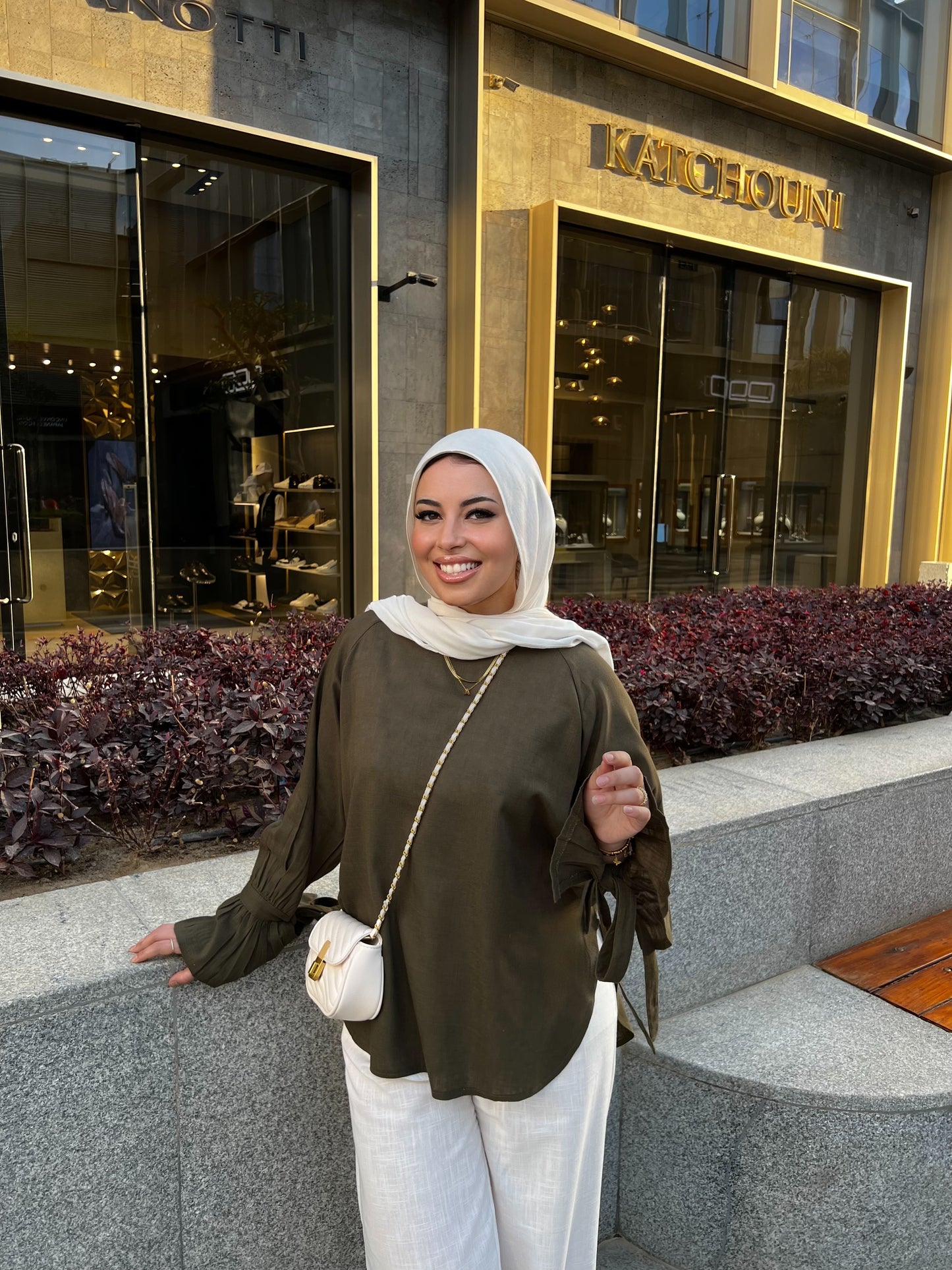 RHYA TOP OLIVE