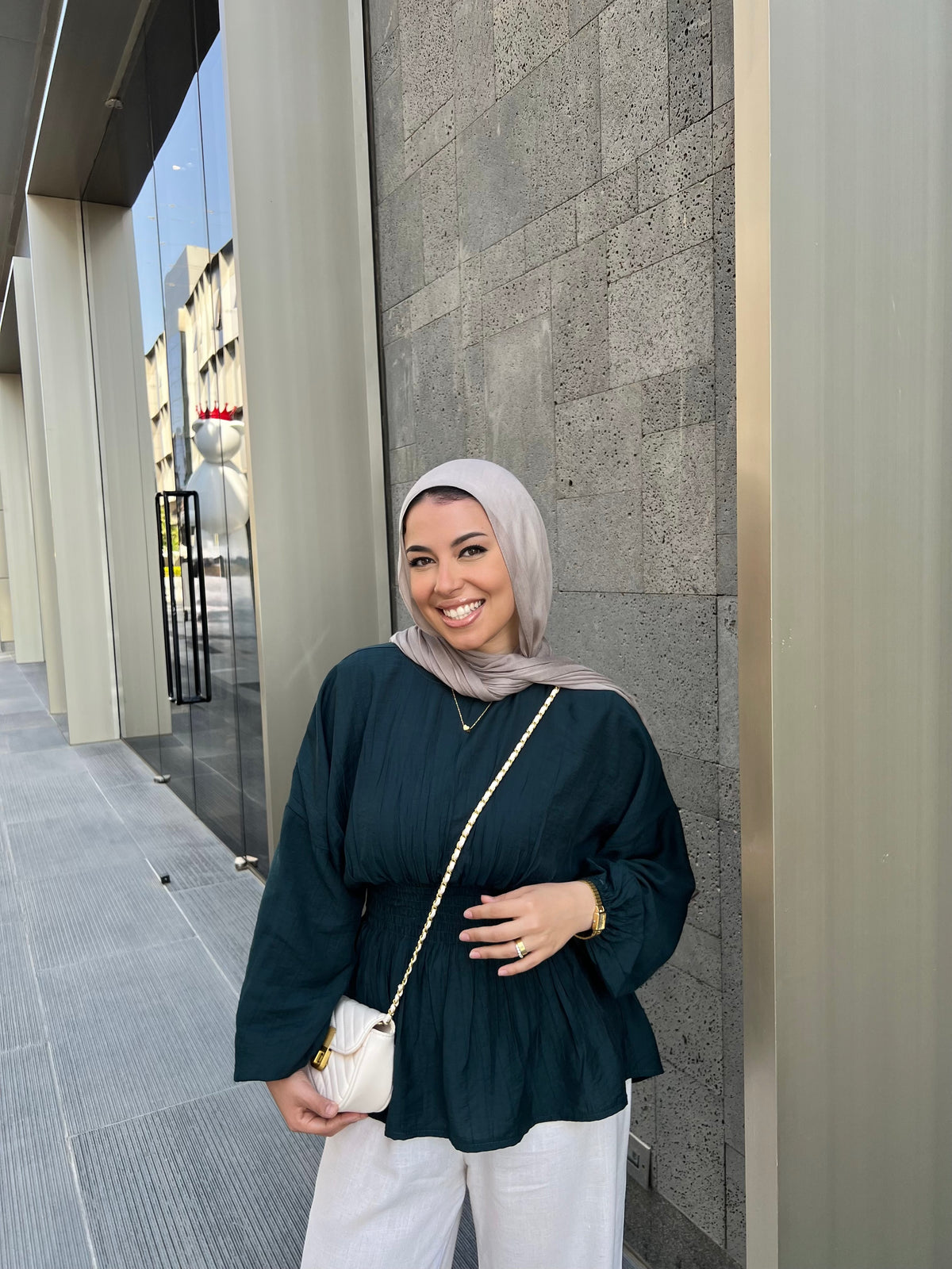 SERA BLOUSE PETROLEUM