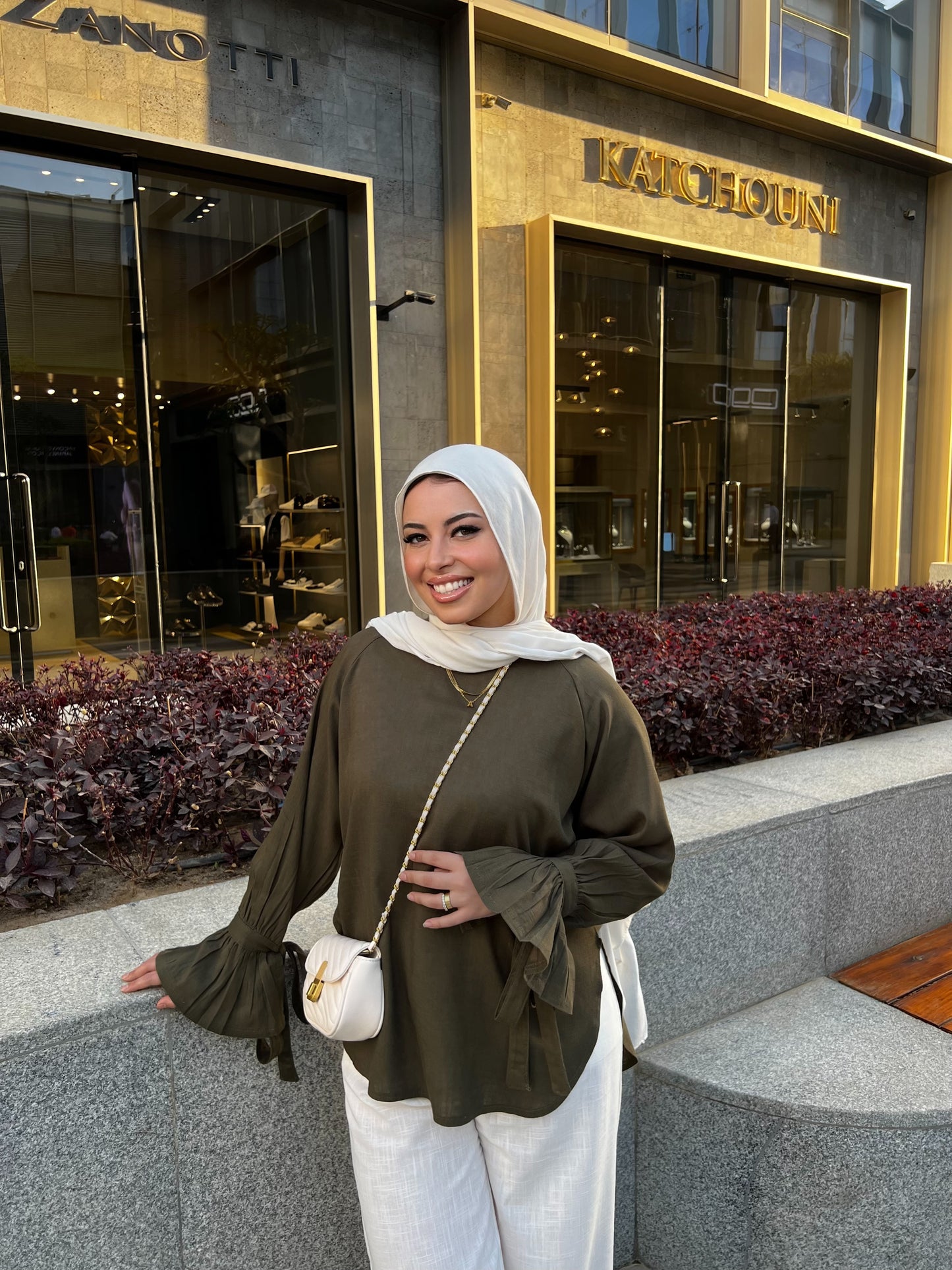 RHYA TOP OLIVE