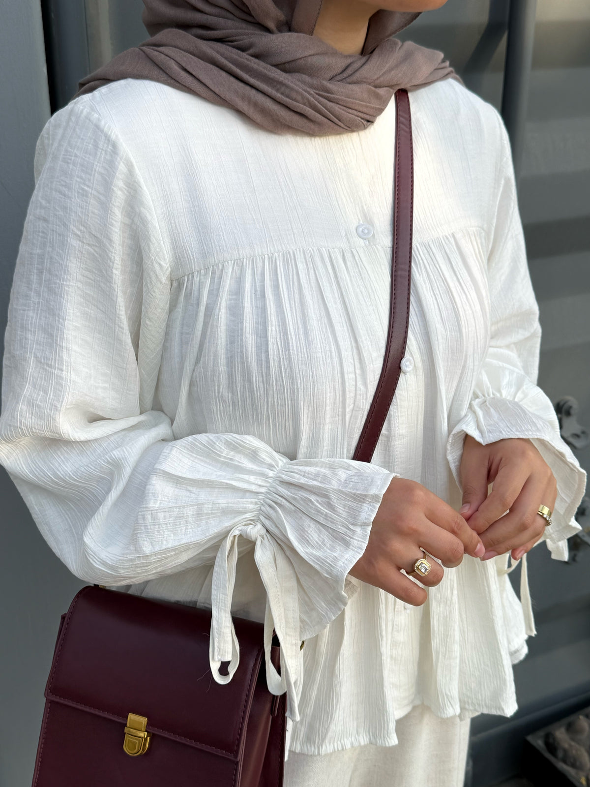 LAYAL BLOUSE OFF-WHITE