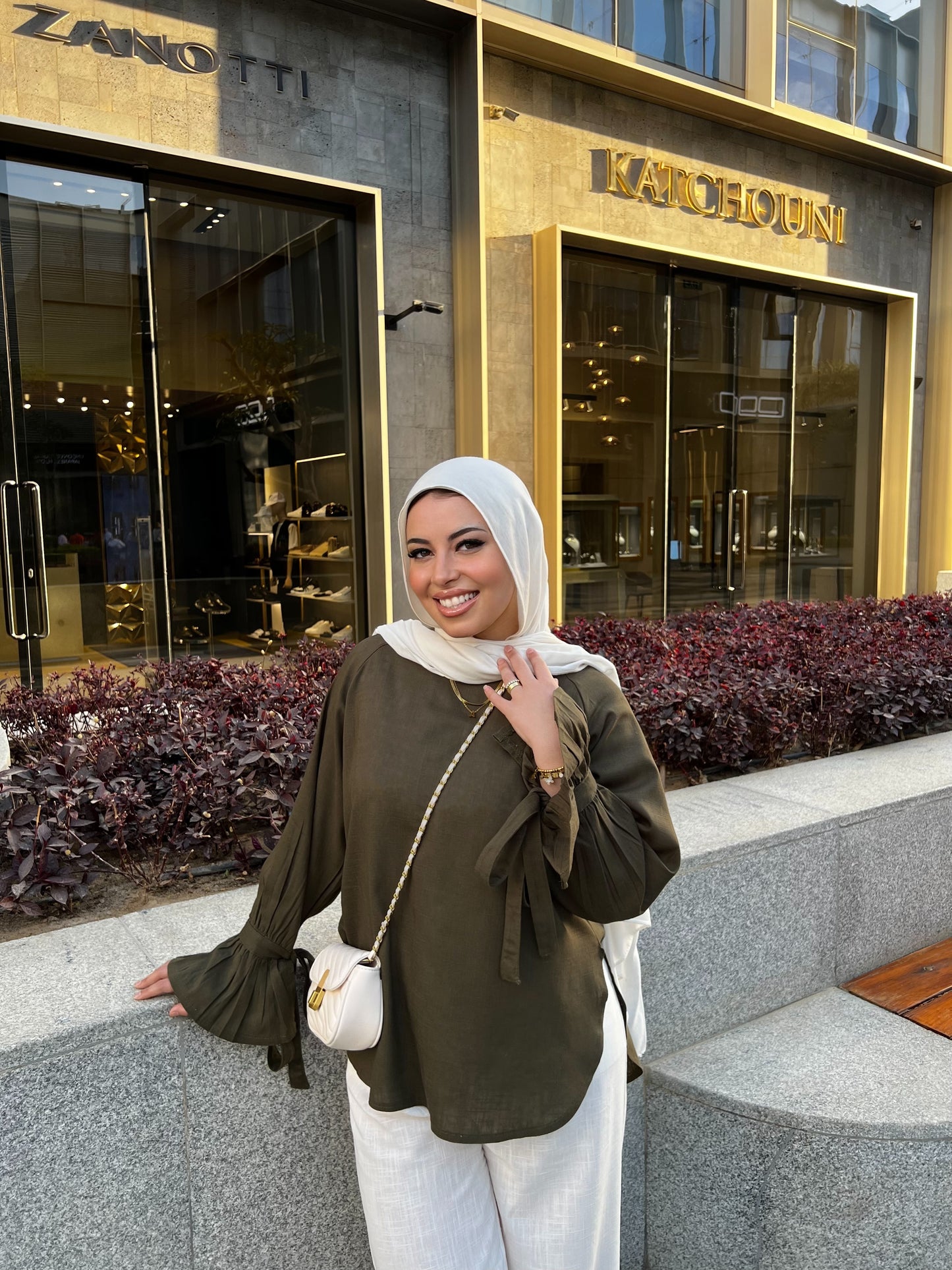 RHYA TOP OLIVE