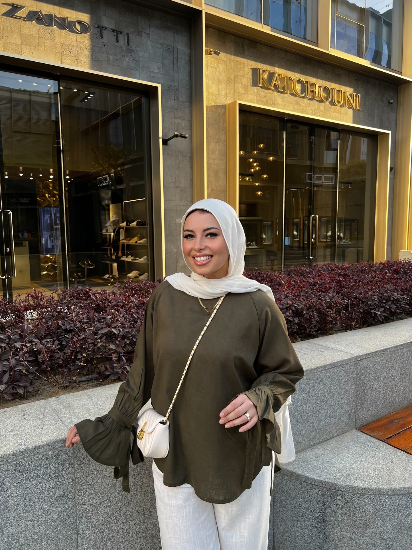 RHYA TOP OLIVE