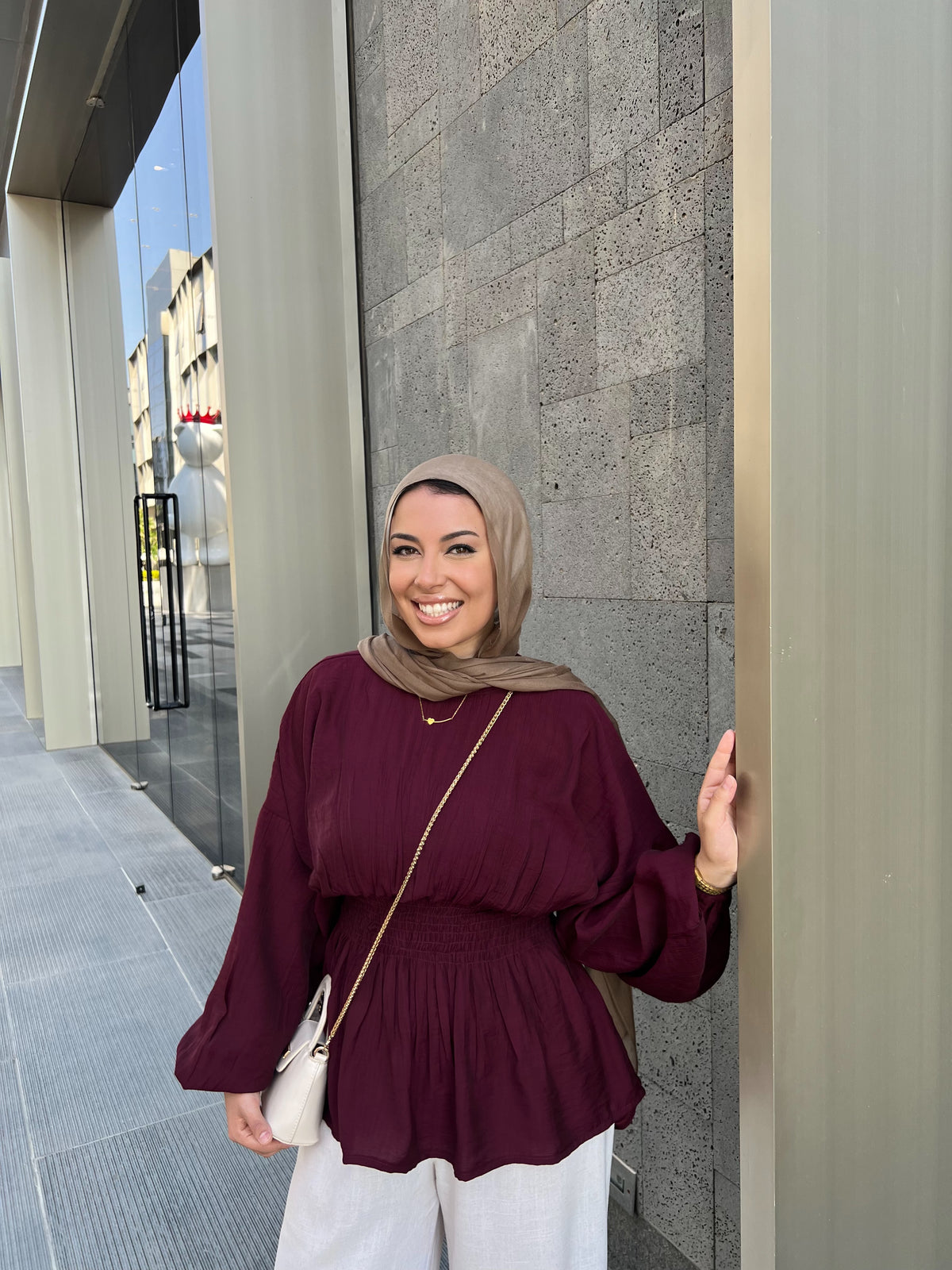 SERA BLOUSE BURGUNDY