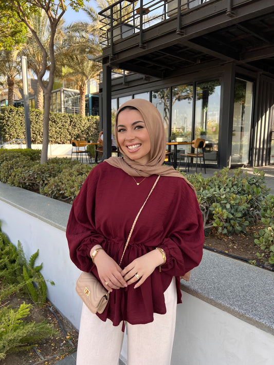 ELLIE BLOUSE CHERRY