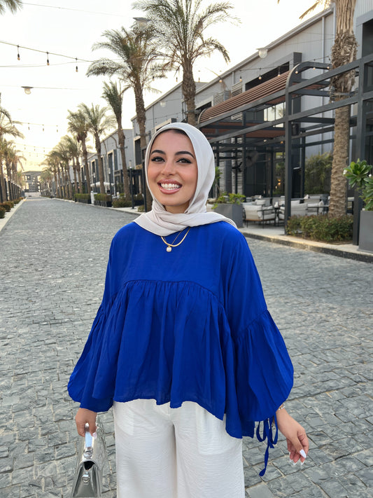 MIRA BLOUSE ROYAL BLUE