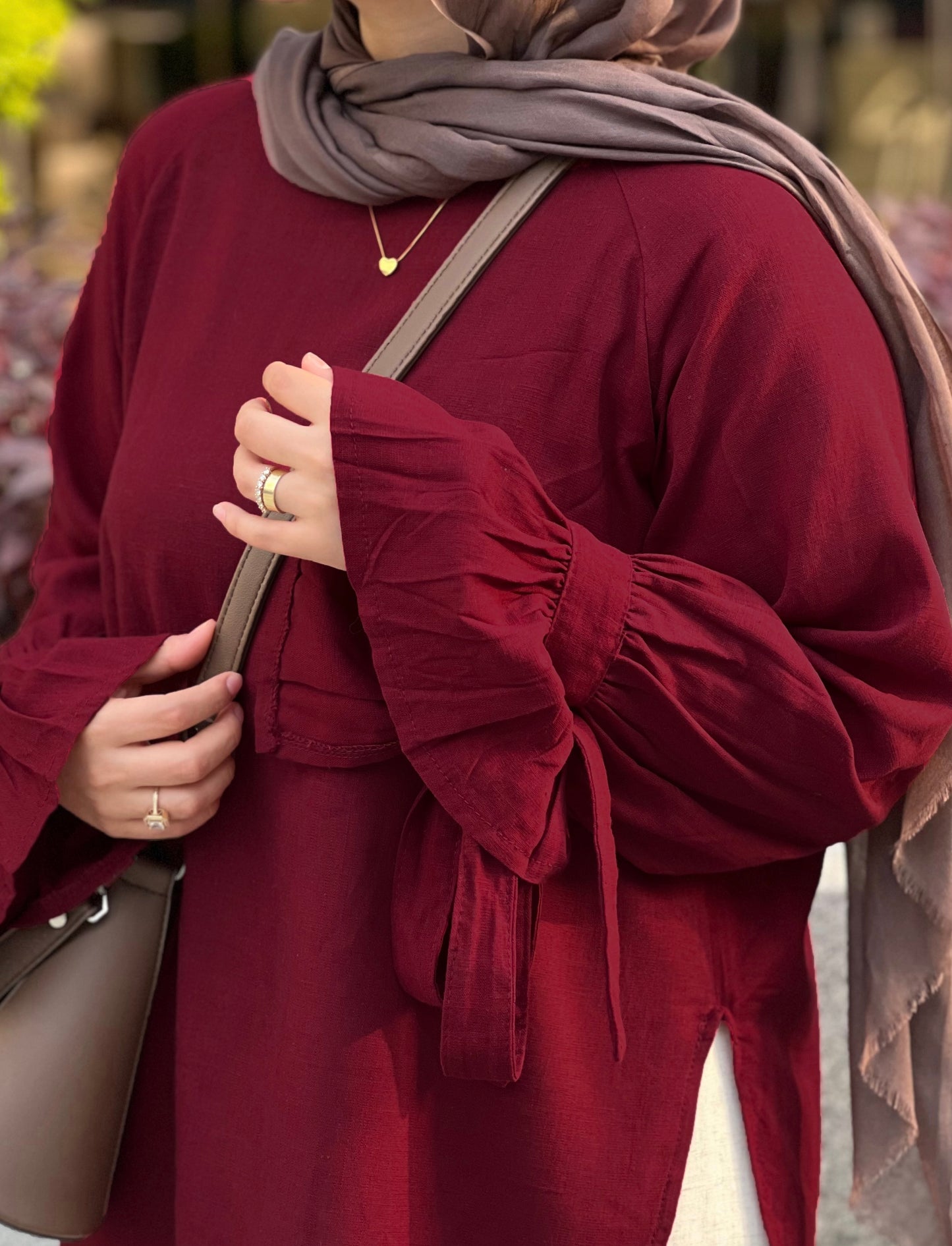 RHYA TOP DARK RED