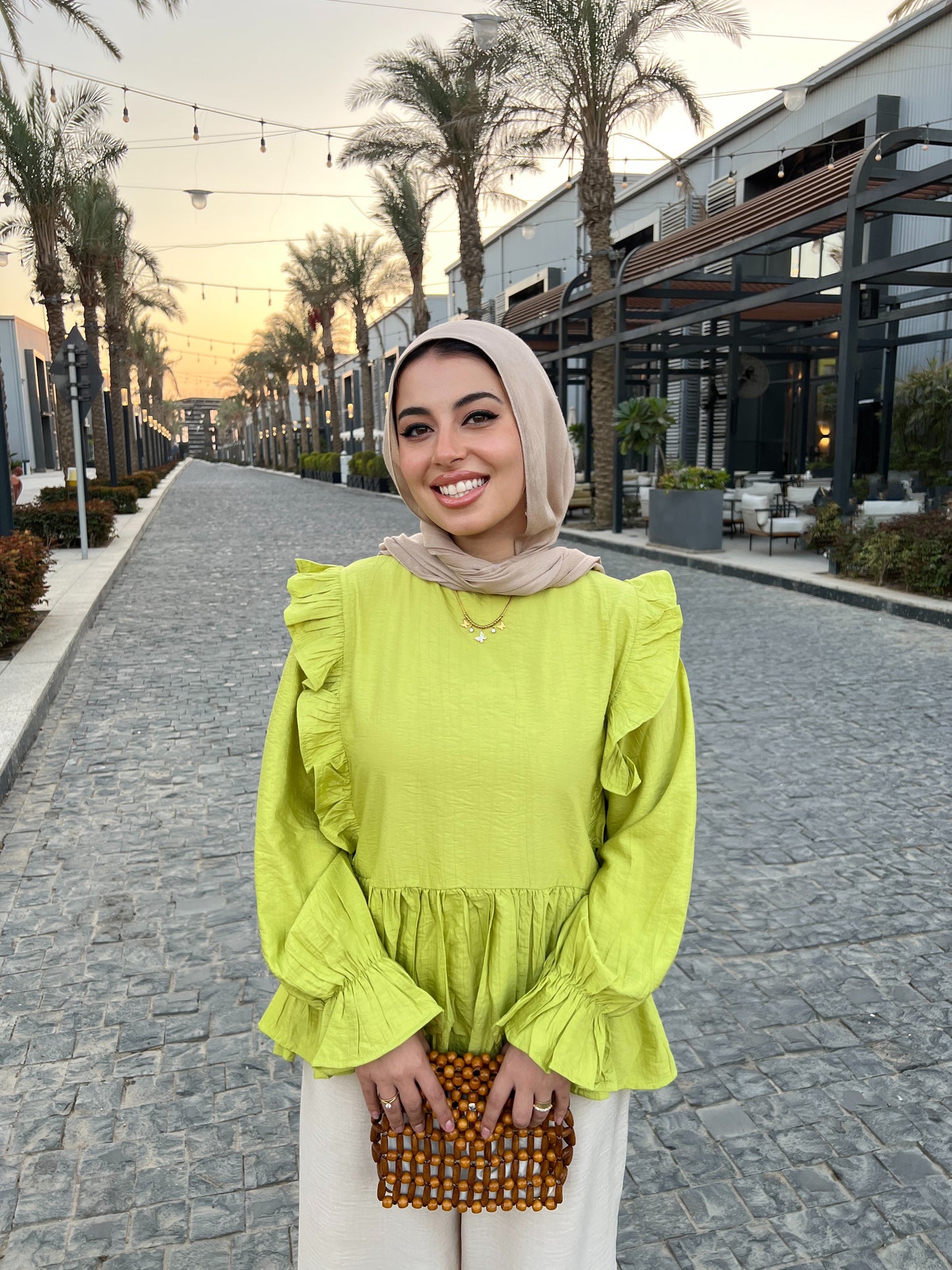 LILY BLOUSE LIME