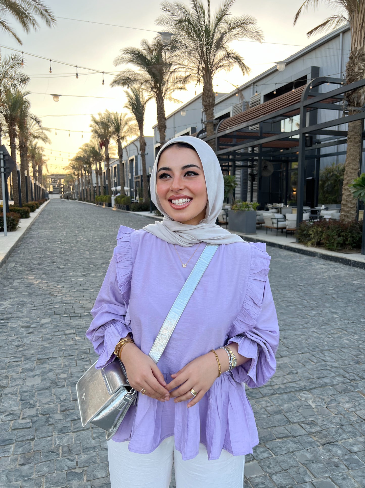 LILY BLOUSE LAVENDER