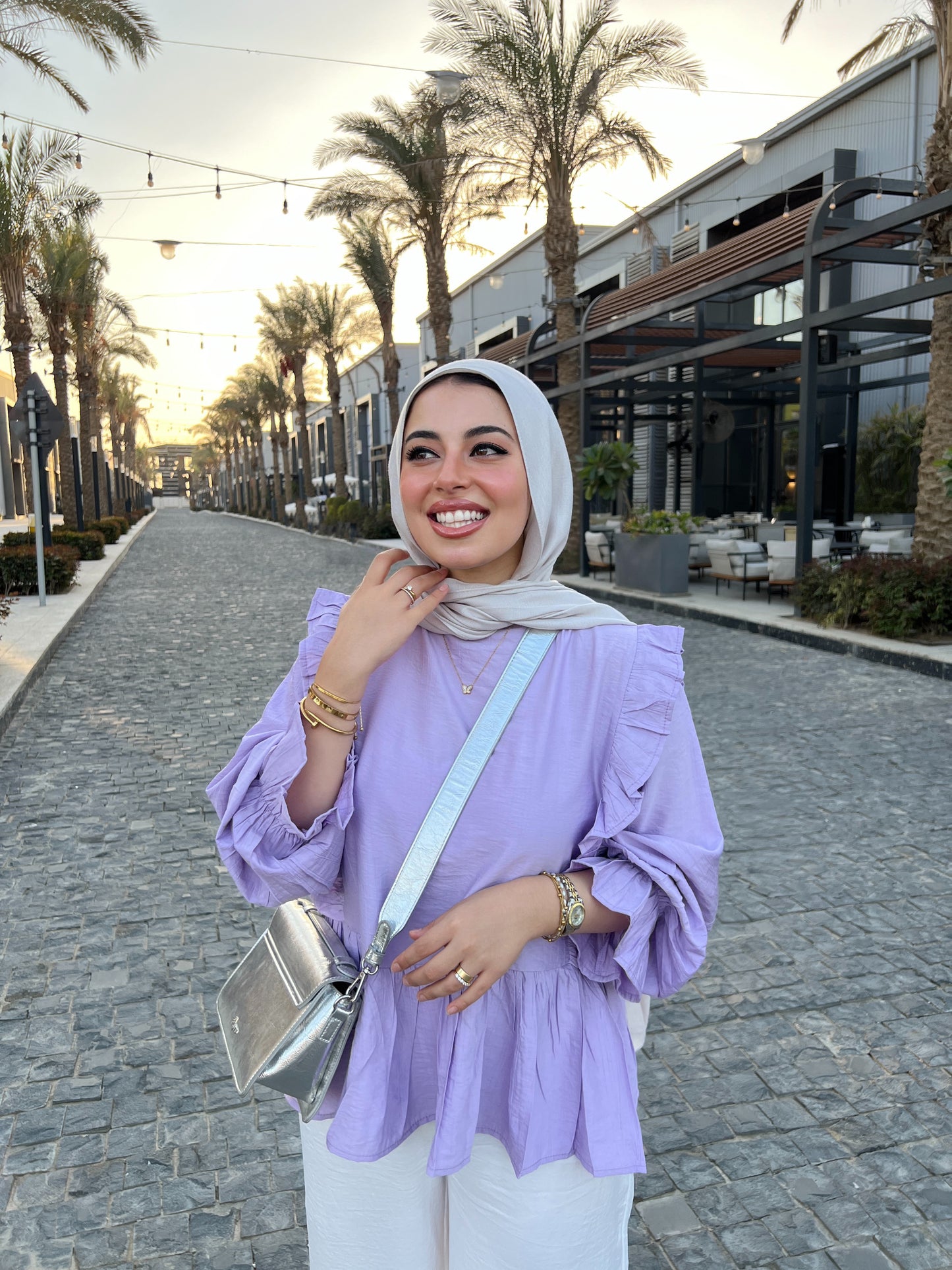 LILY BLOUSE LAVENDER