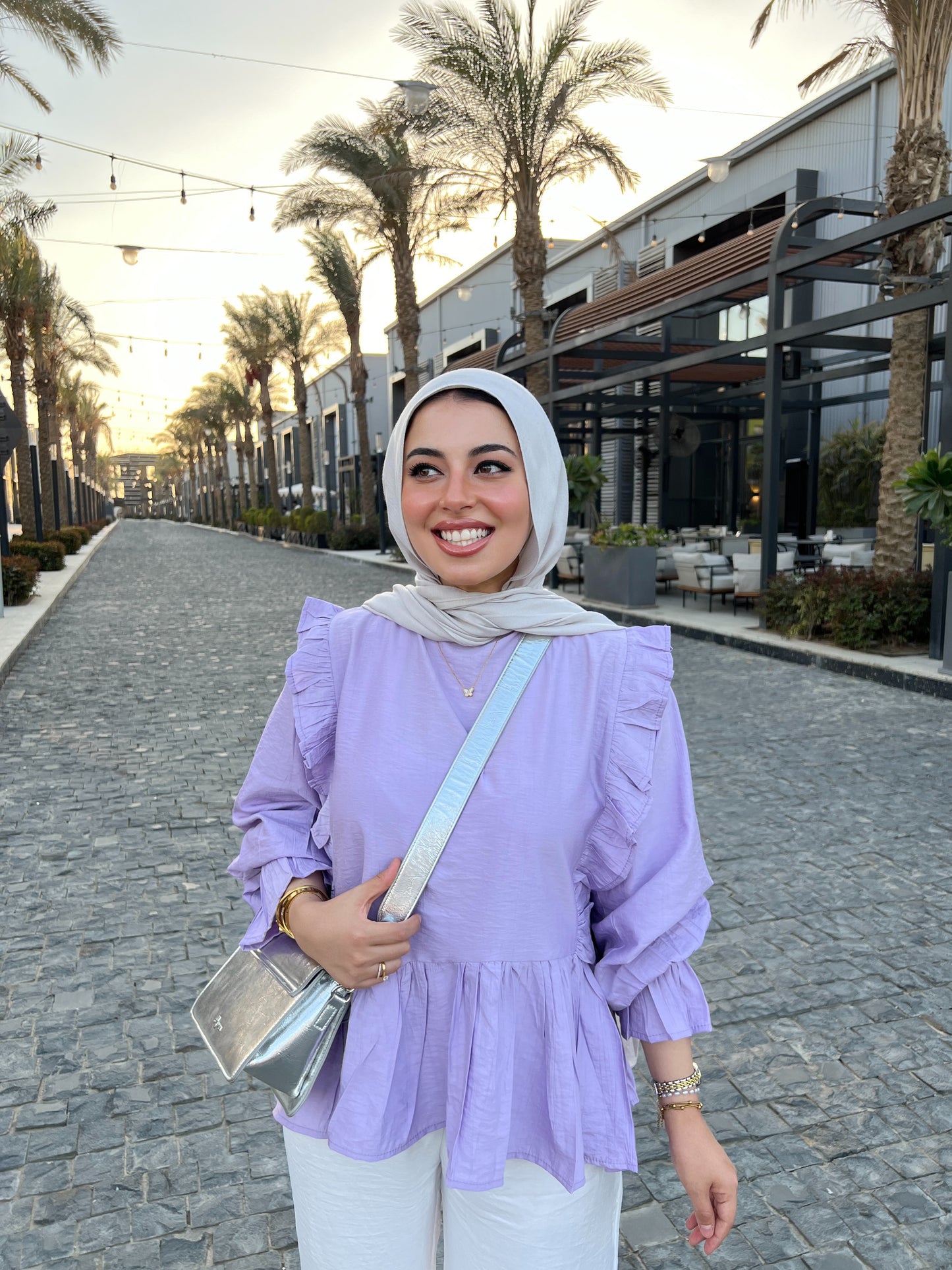 LILY BLOUSE LAVENDER
