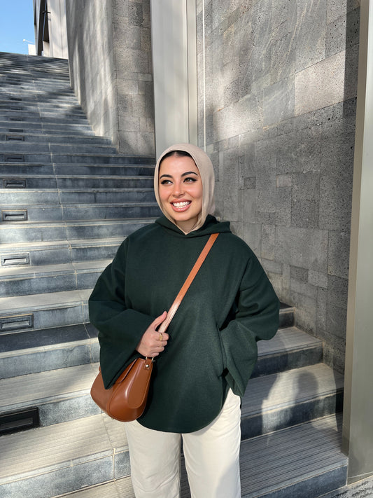 EMELIE TOP DARK GREEN