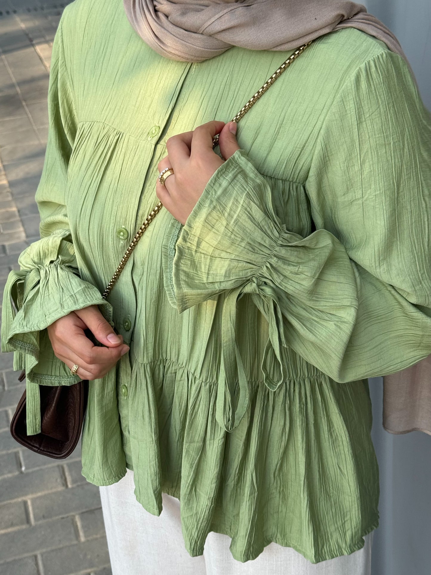 LAYAL BLOUSE PISTACHIO