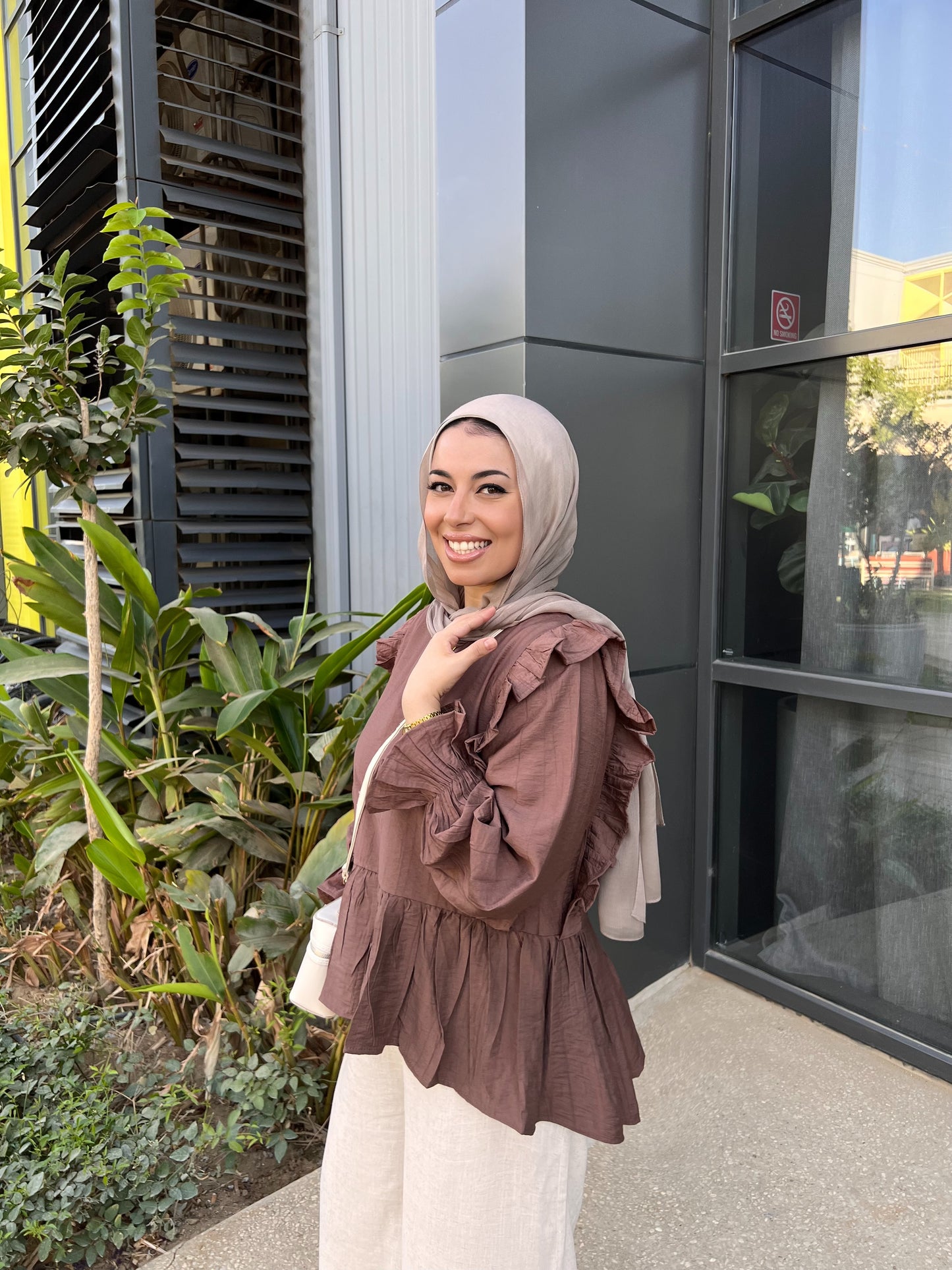 LILY BLOUSE COCOA BROWN