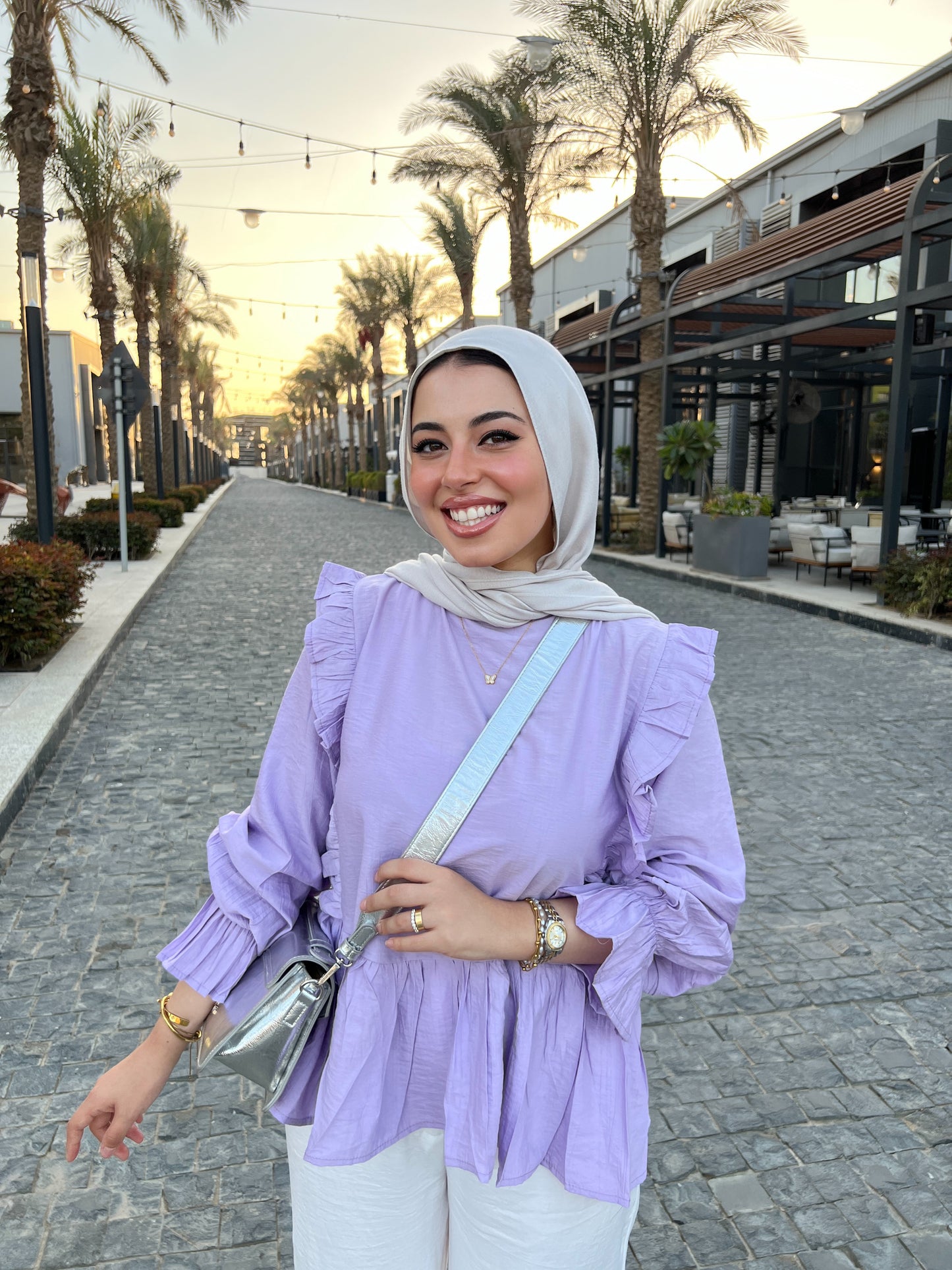 LILY BLOUSE LAVENDER