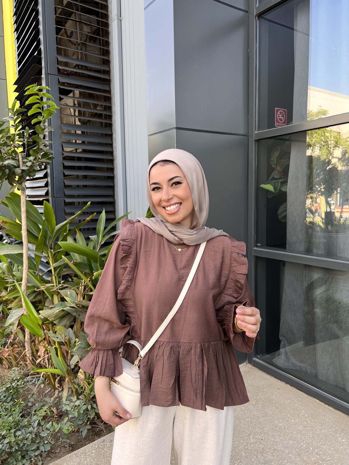 LILY BLOUSE COCOA BROWN