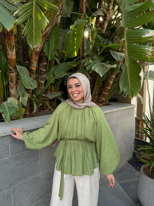RIMA BLOUSE PISTACHIO