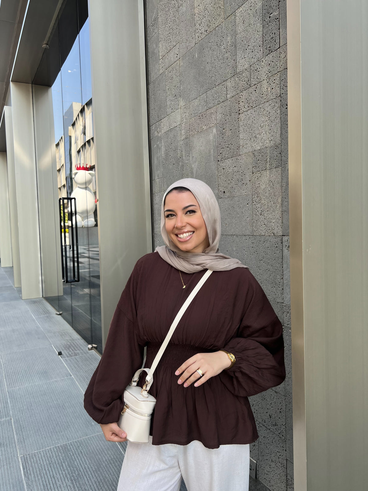 SERA BLOUSE BROWN