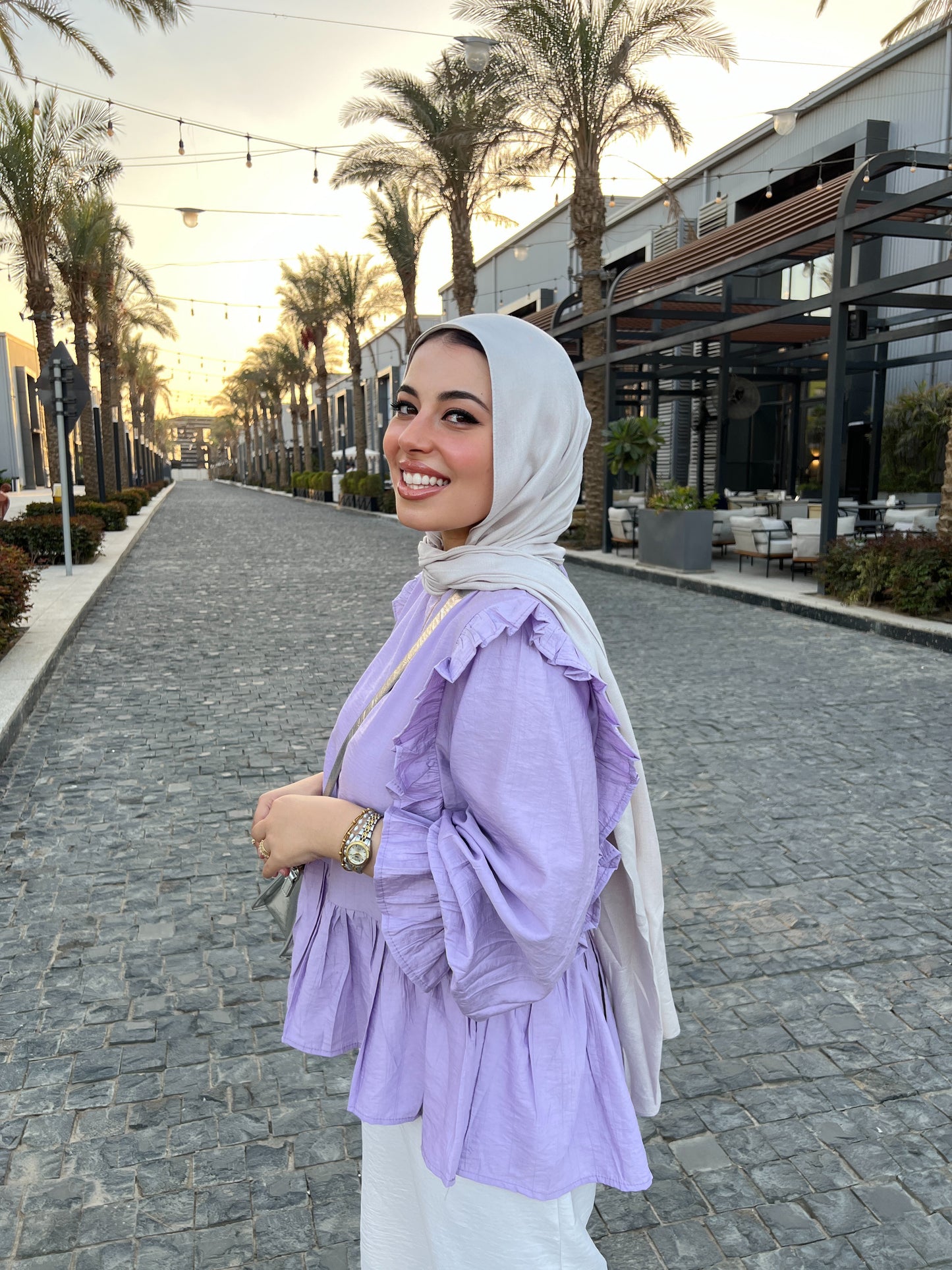 LILY BLOUSE LAVENDER