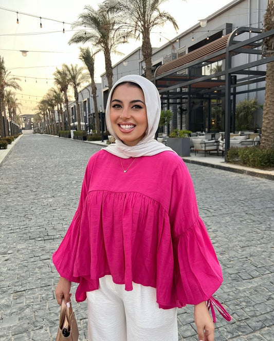 MIRA BLOUSE HOTPINK