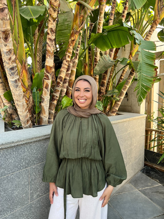 RIMA BLOUSE OLIVE