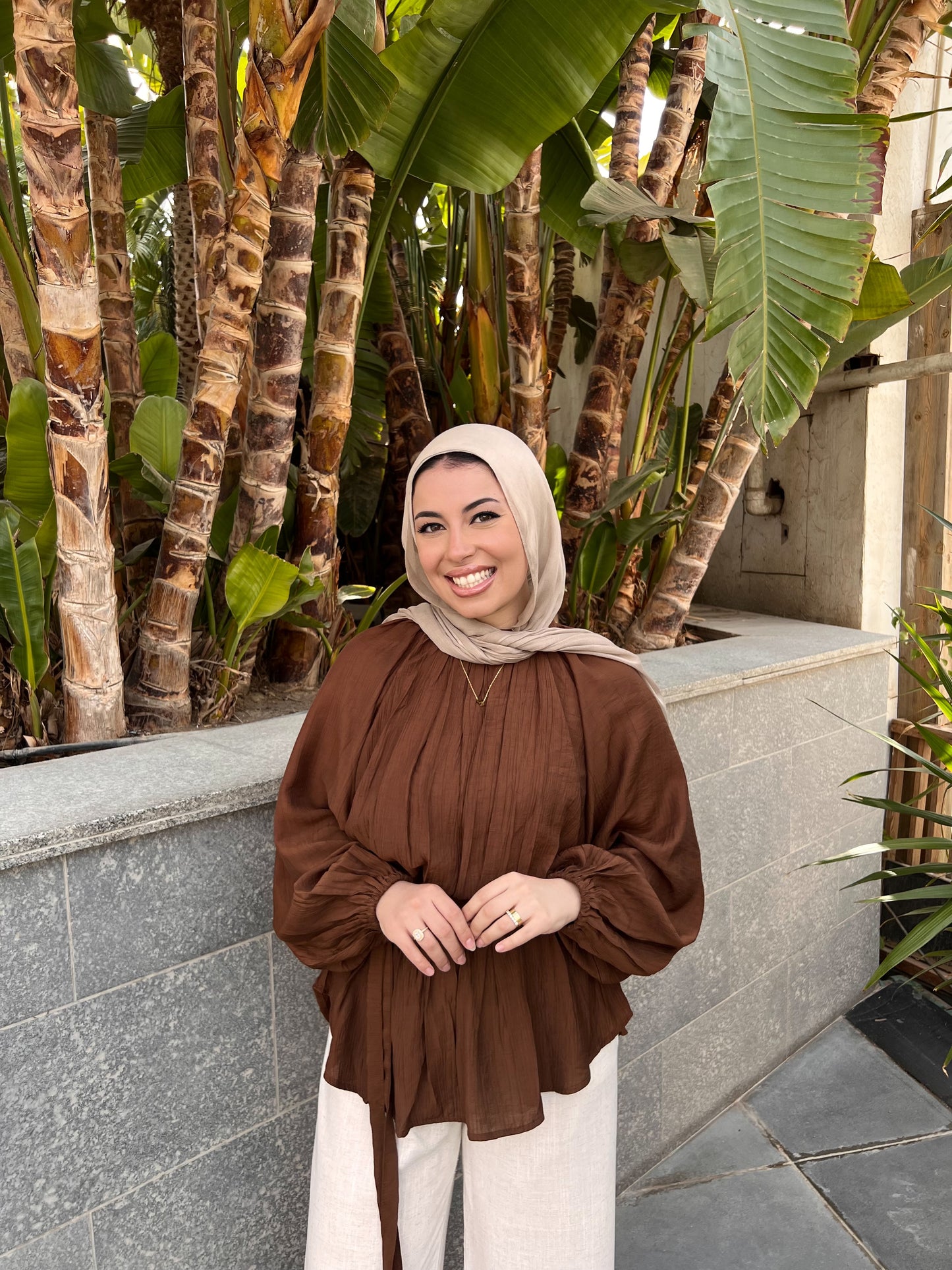 RIMA BLOUSE BROWN