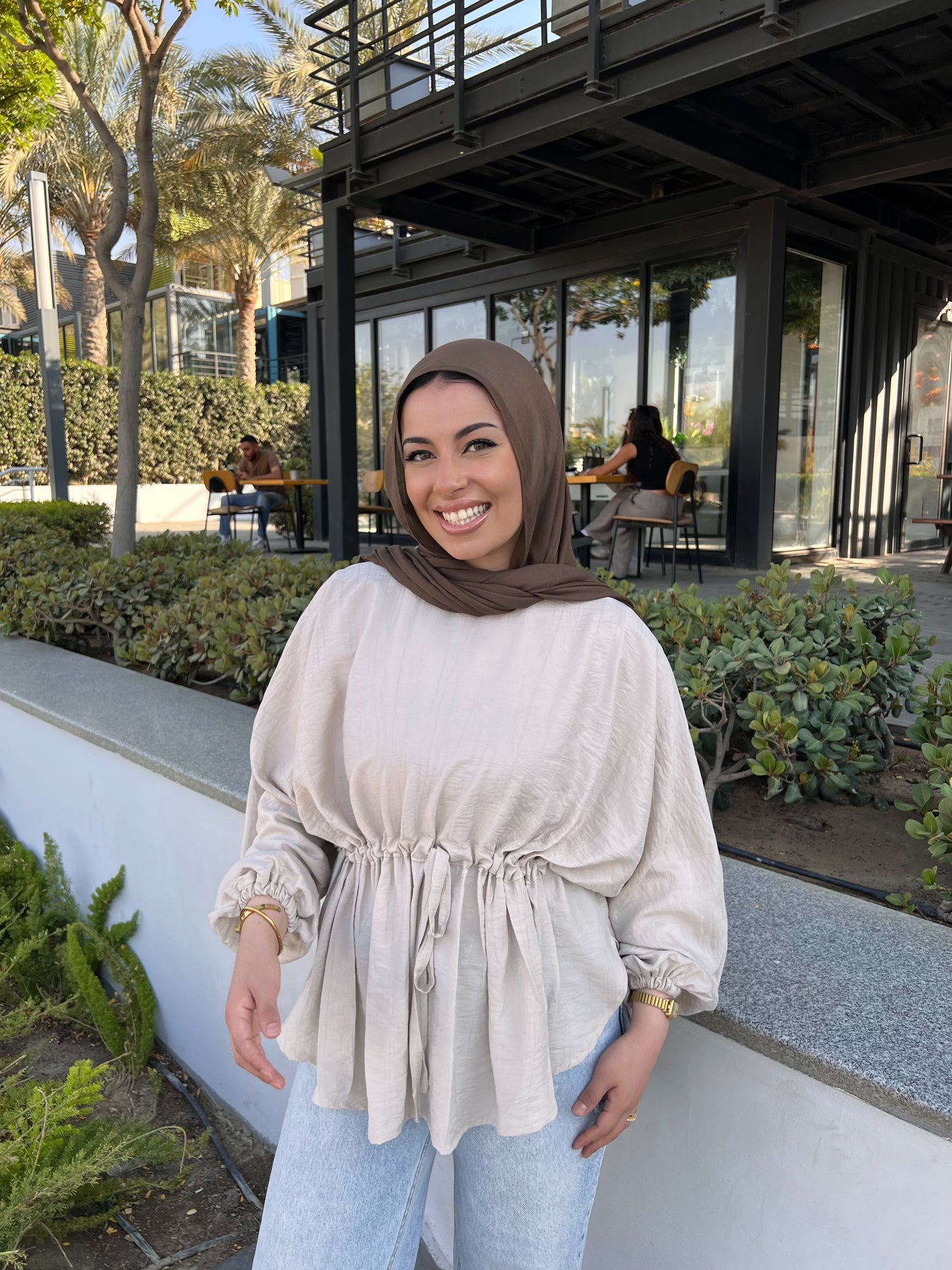 ELLIE BLOUSE GREIGE
