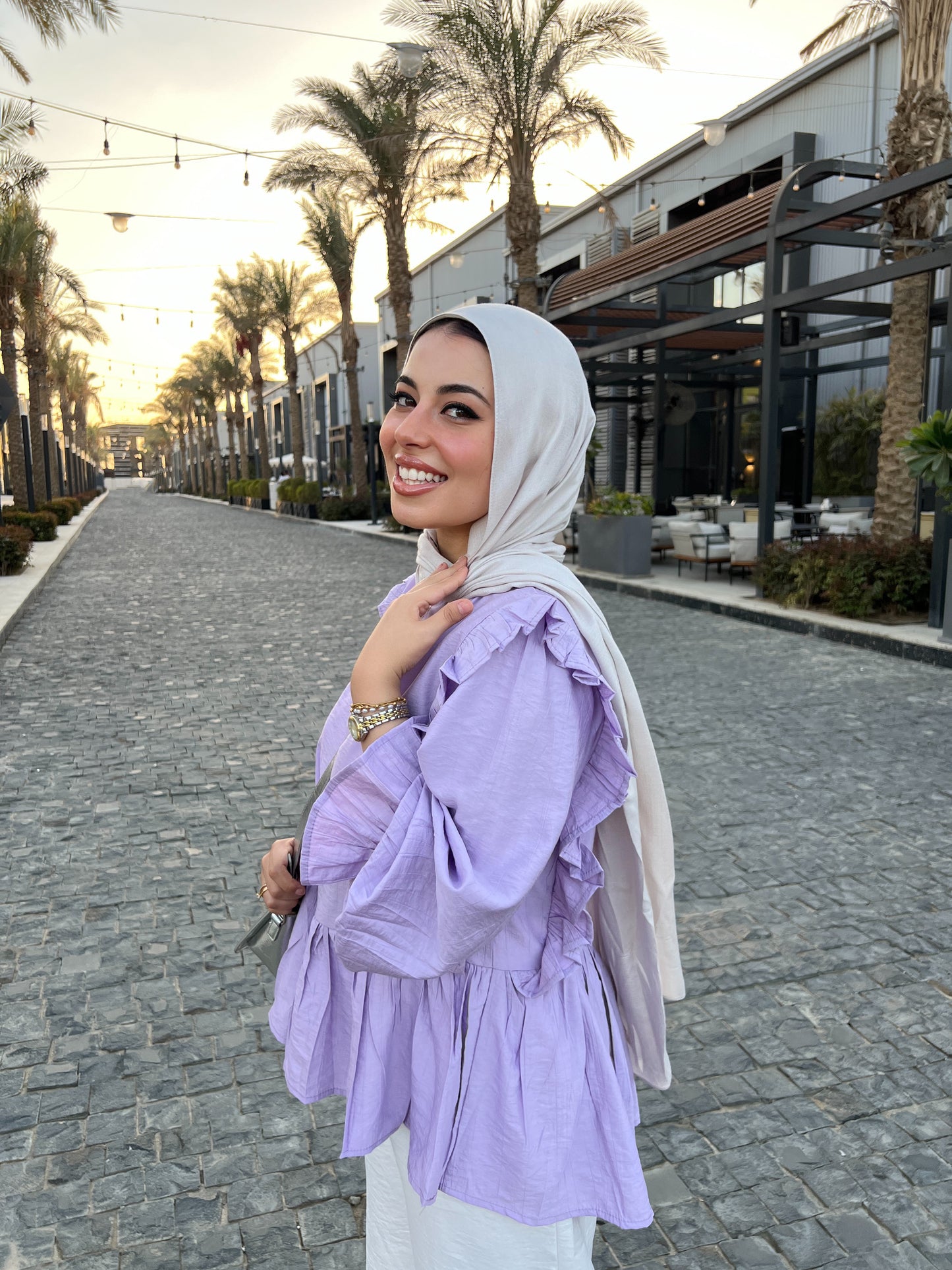 LILY BLOUSE LAVENDER