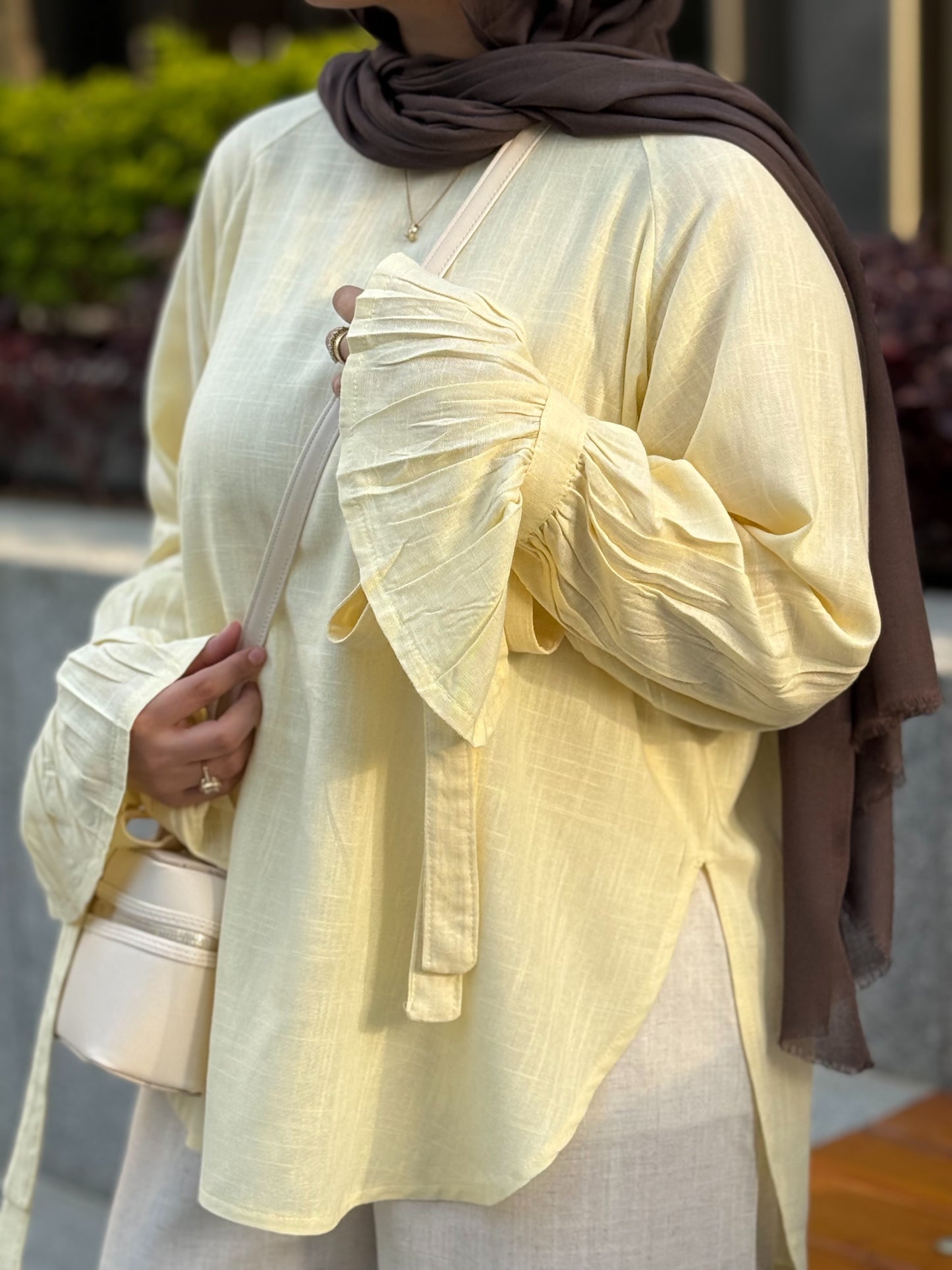 RHYA TOP BUTTER YELLOW
