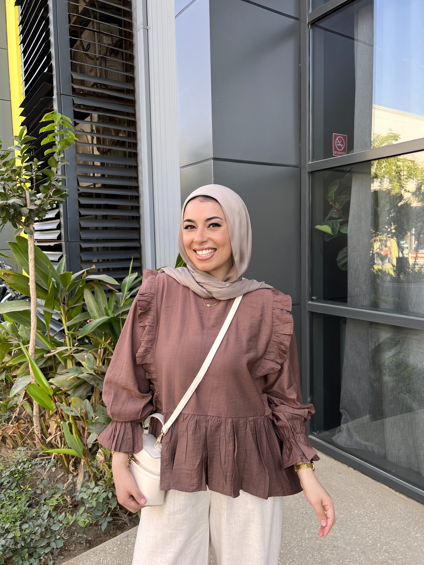 LILY BLOUSE COCOA BROWN