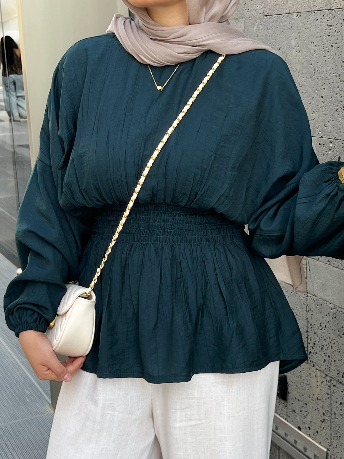 SERA BLOUSE PETROLEUM