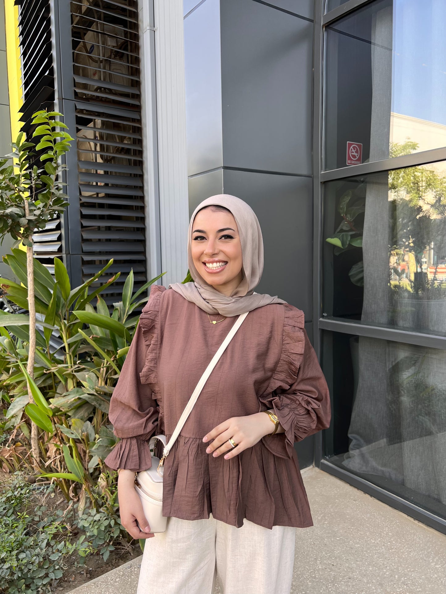LILY BLOUSE COCOA BROWN
