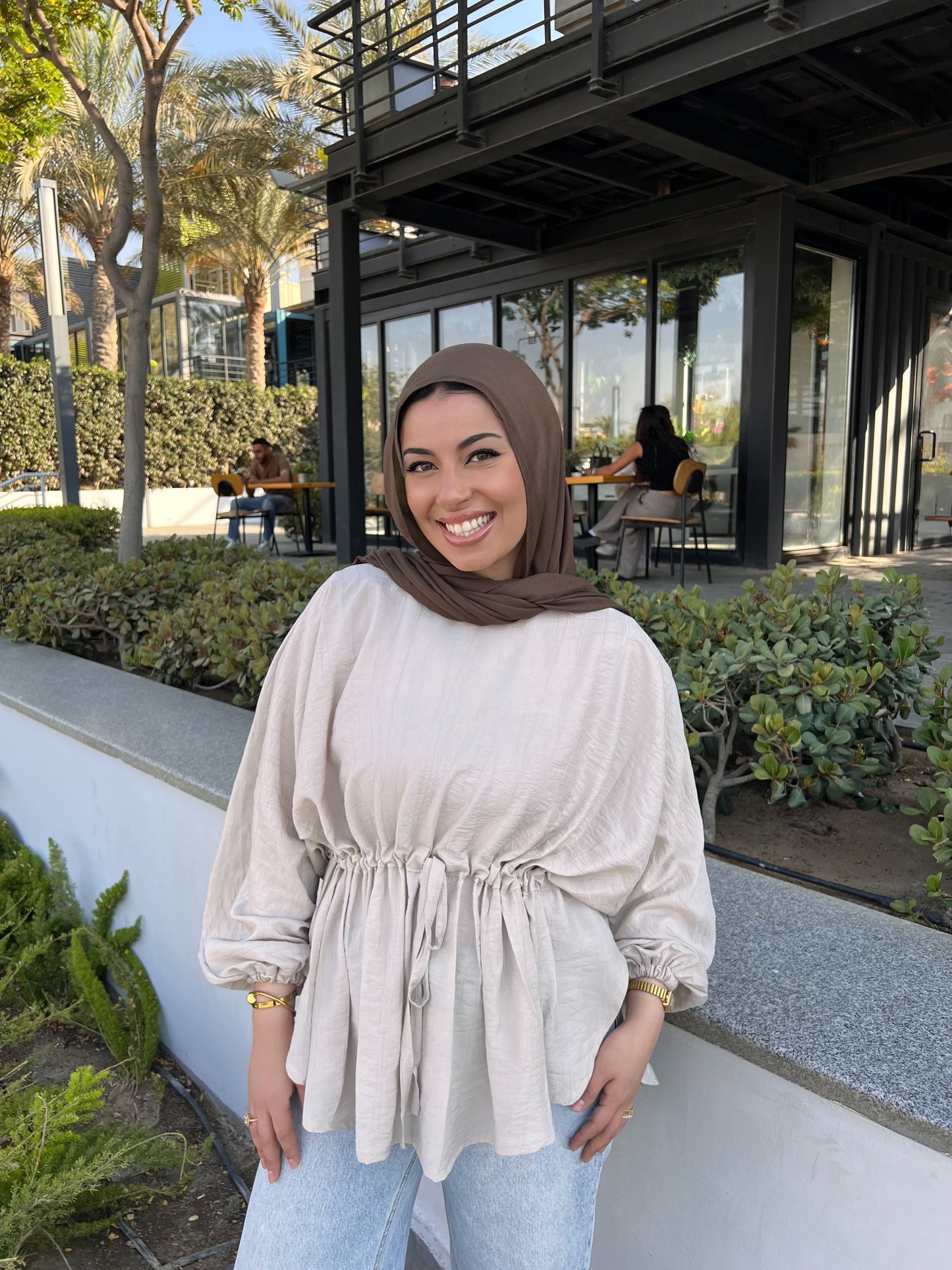 ELLIE BLOUSE GREIGE