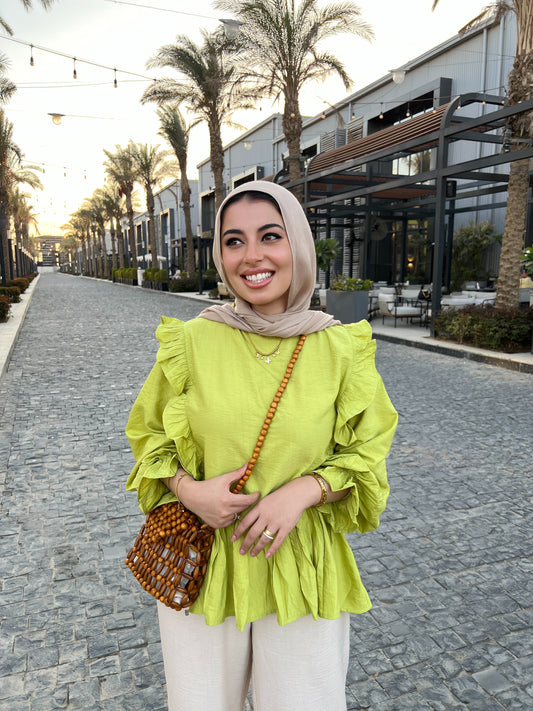 LILY BLOUSE LIME