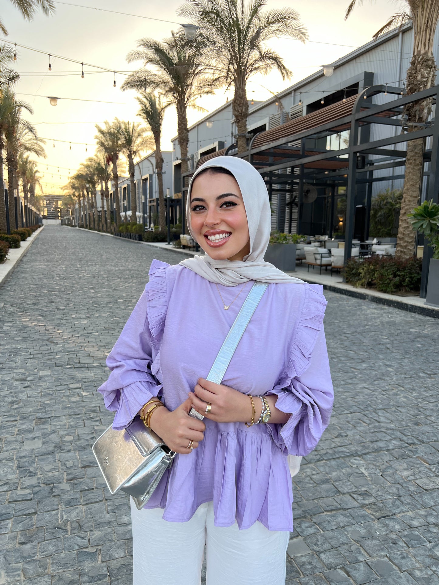LILY BLOUSE LAVENDER