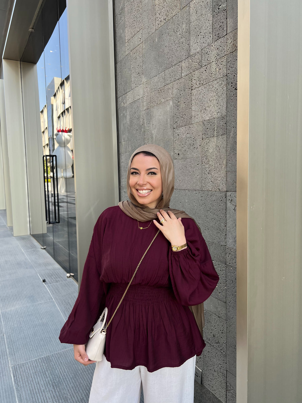 SERA BLOUSE BURGUNDY