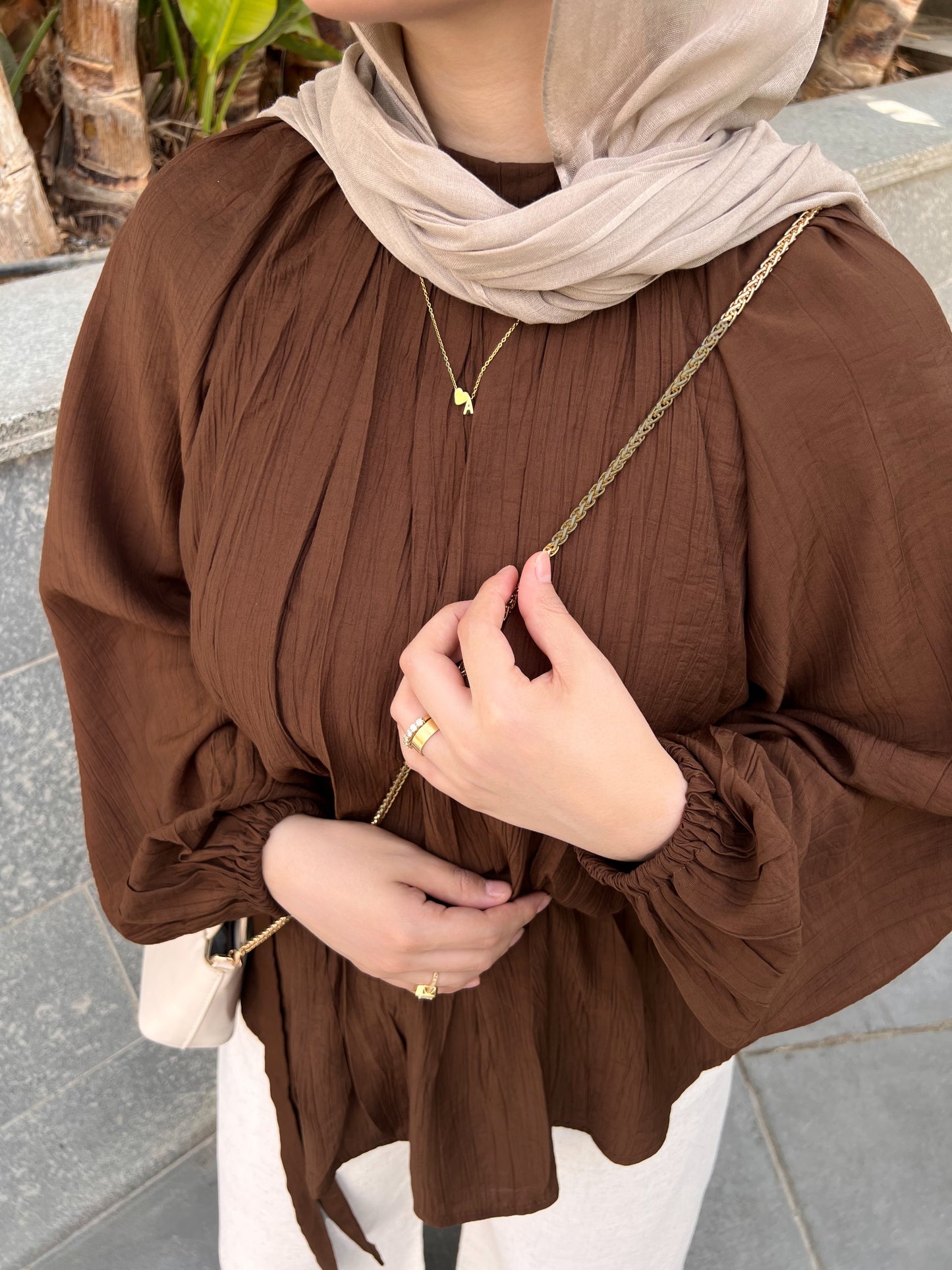 RIMA BLOUSE BROWN