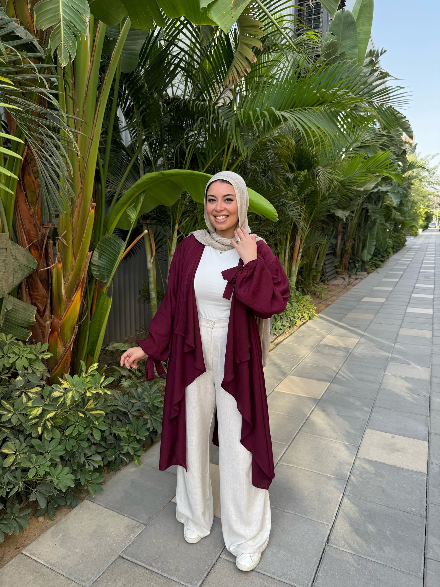 ARIA CARDIGAN BURGUNDY