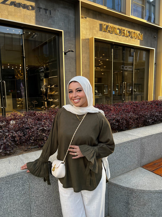 RHYA TOP OLIVE