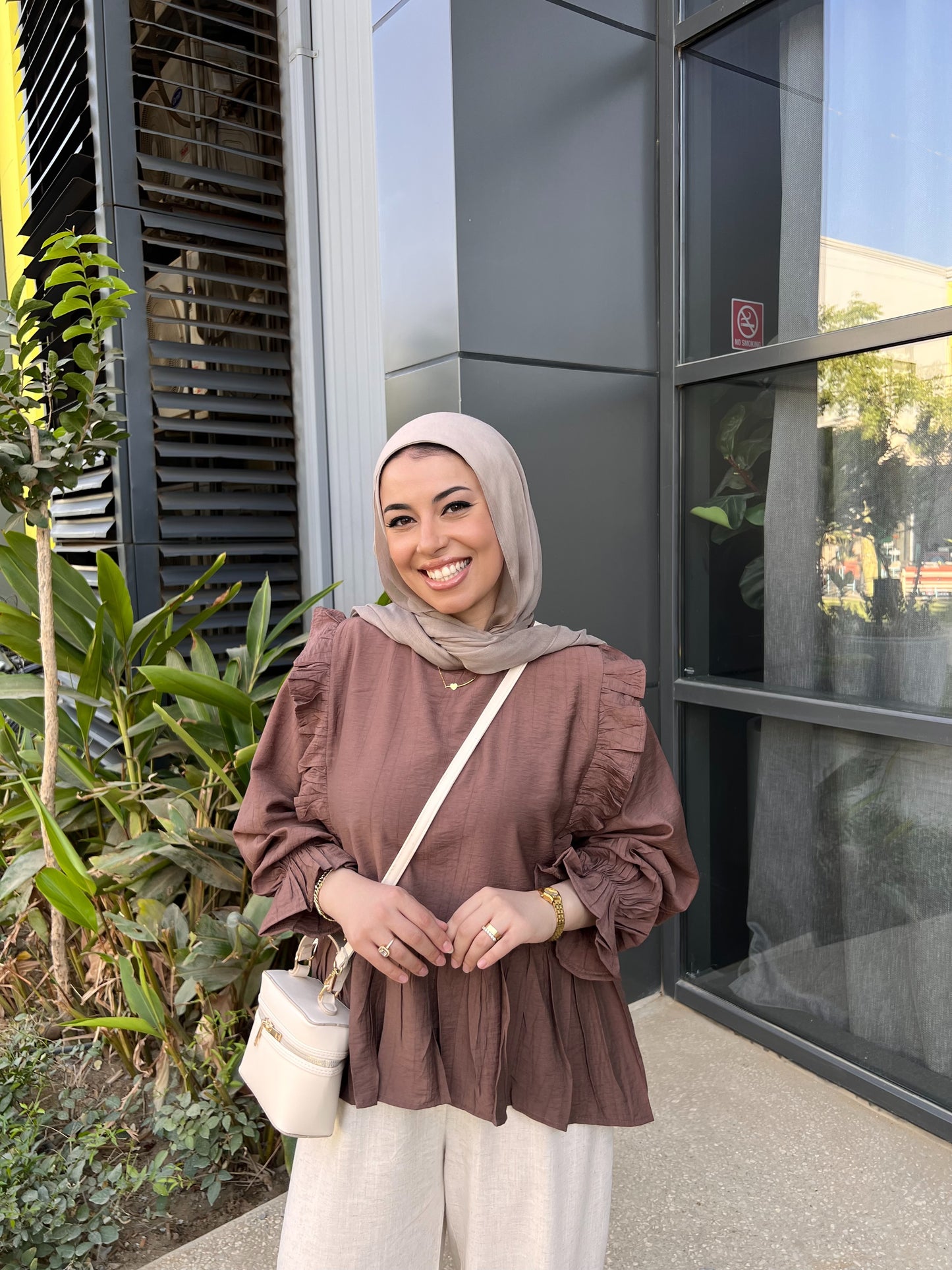 LILY BLOUSE COCOA BROWN