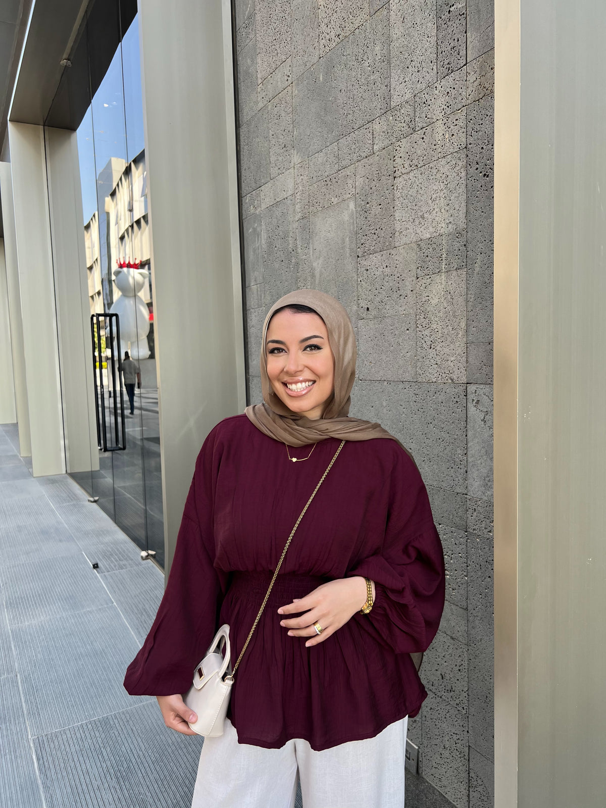 SERA BLOUSE BURGUNDY