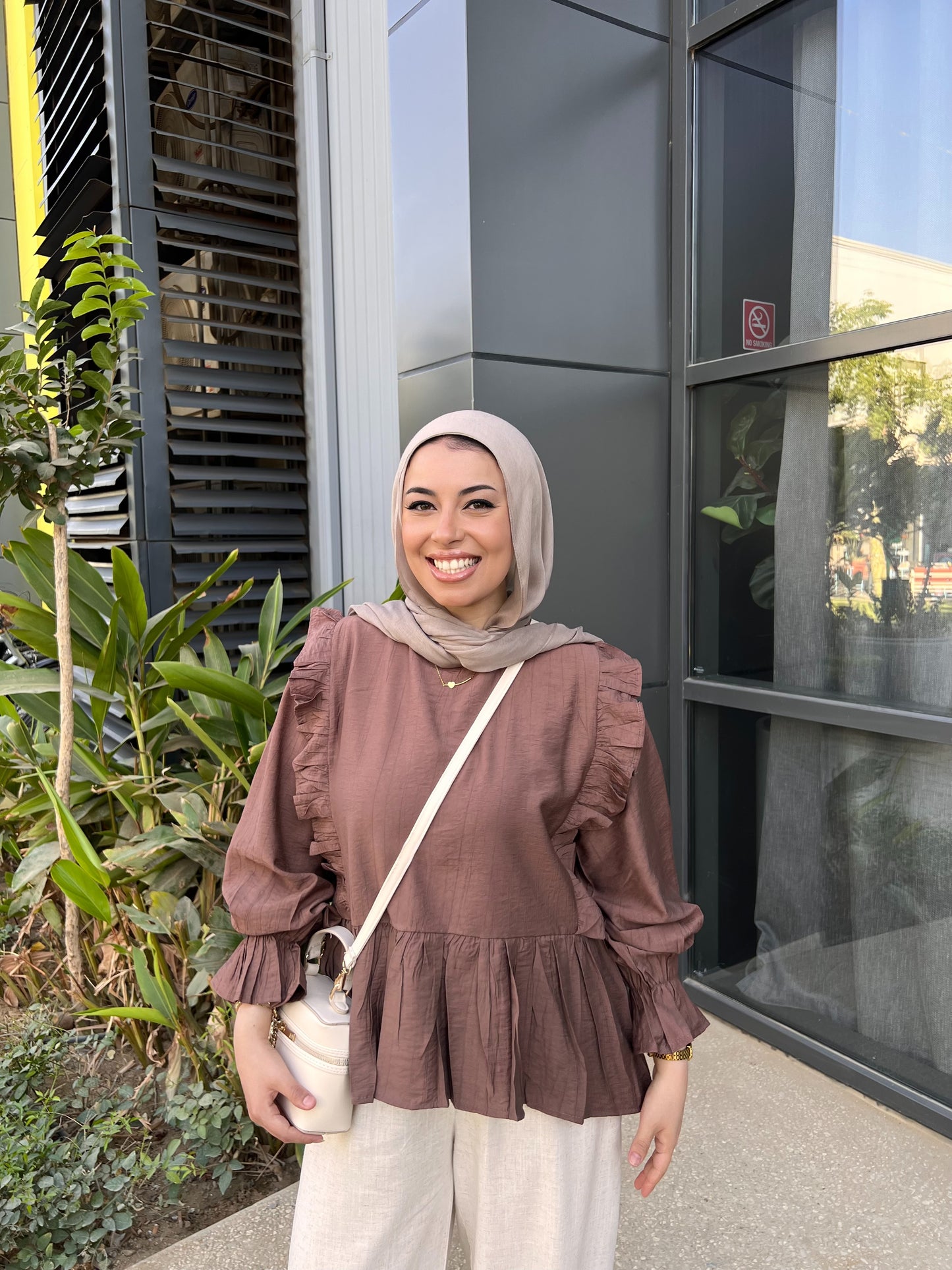 LILY BLOUSE COCOA BROWN