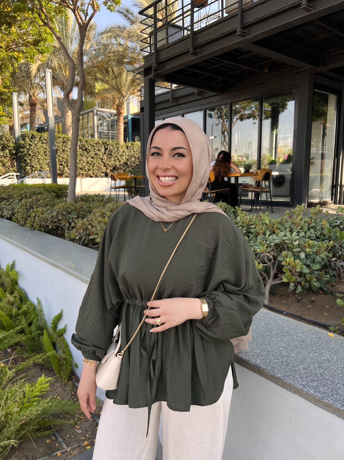 ELLIE BLOUSE DARK GREEN