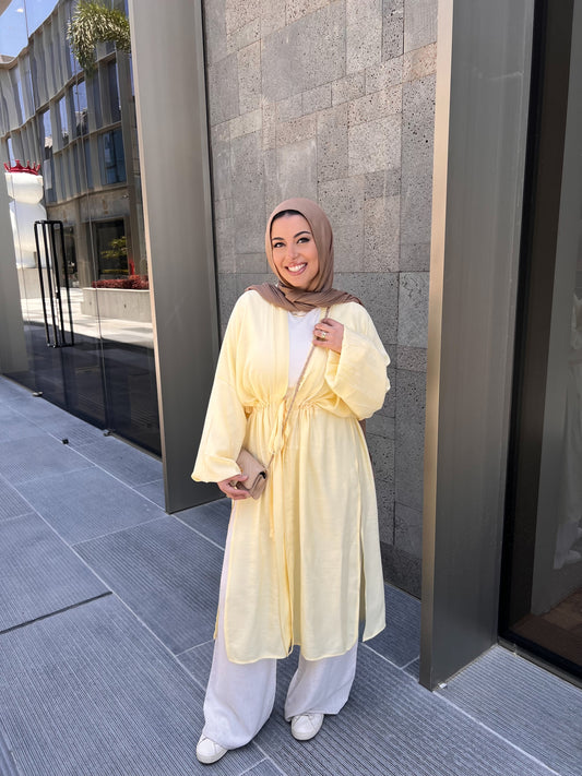 NAYA CARDIGAN PASTEL YELLOW