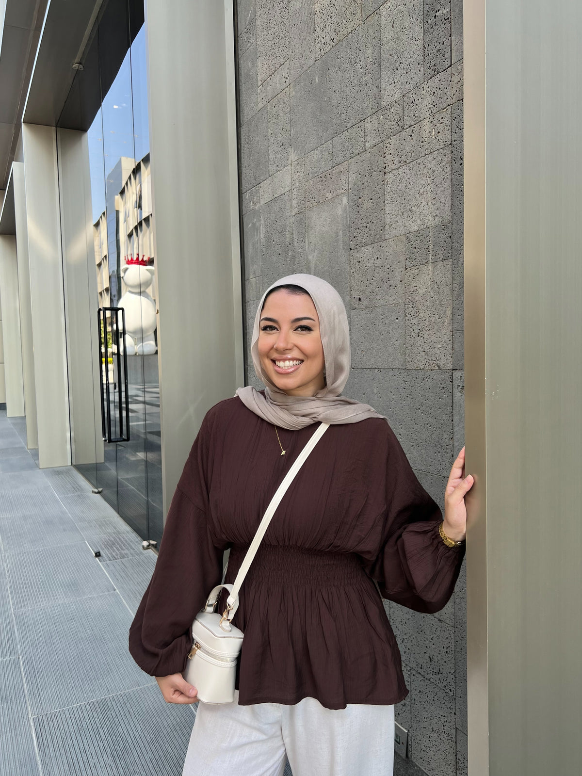 SERA BLOUSE BROWN