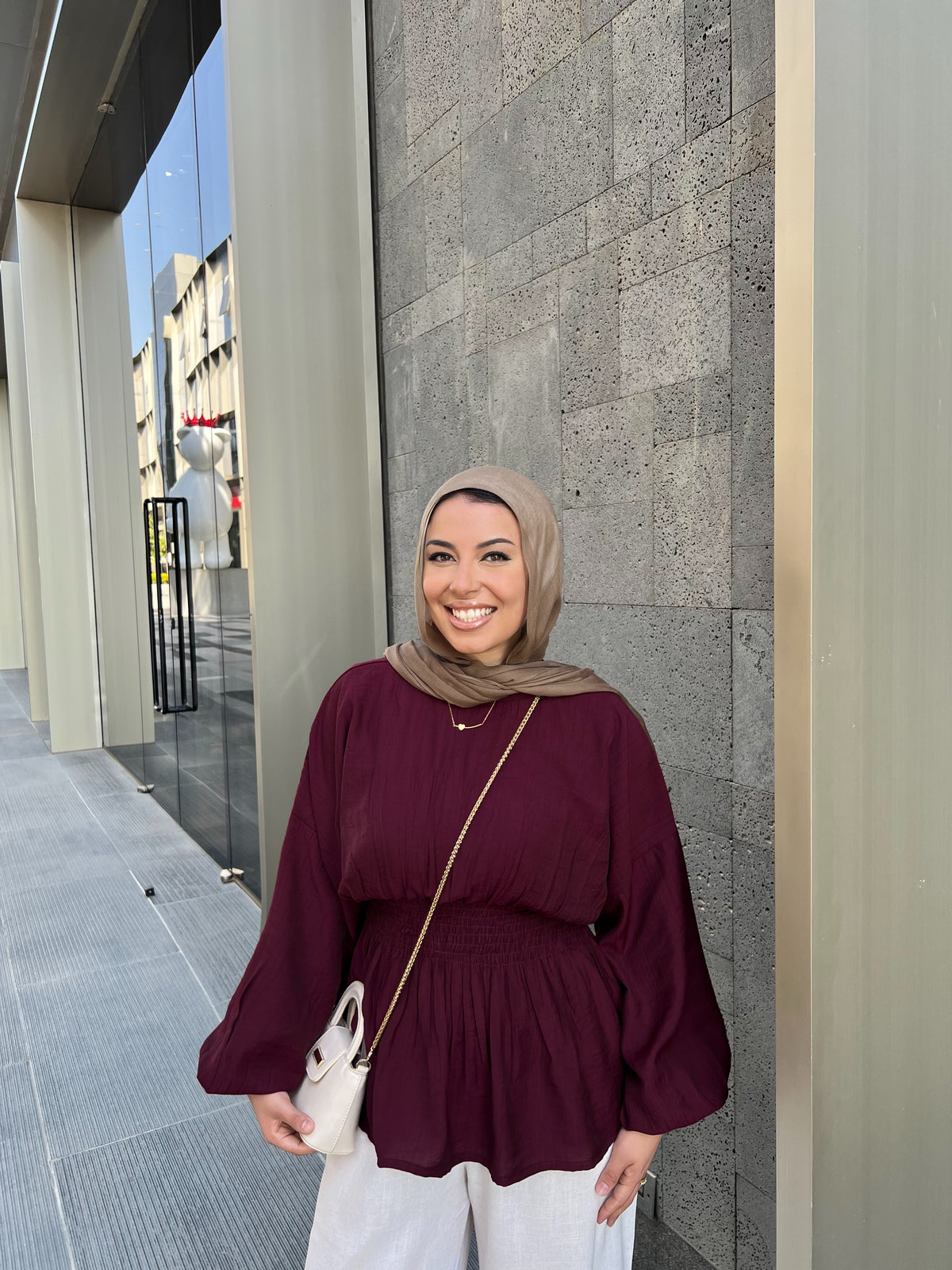 SERA BLOUSE BURGUNDY