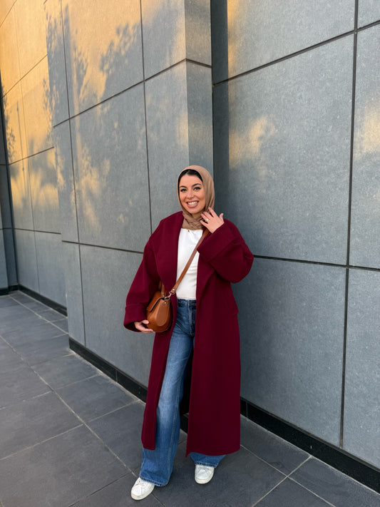 LAURA COAT MAROON